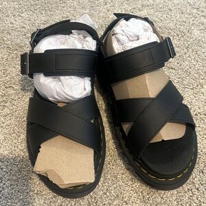 Dr. Martens Black Strappy Sandals